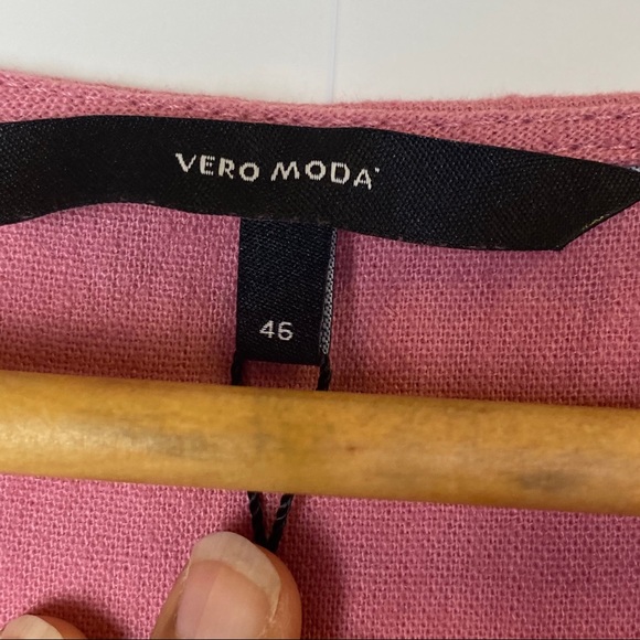 NWT Vero Moda Anna Milo Button Front Dress - Picture 6 of 13